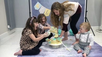 Baby Boys First Birthday  Cake Smash!