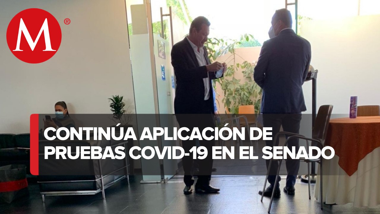 Con sana distancia y tapetes desinfectantes, Senado sigue aplicando pruebas de covid-19