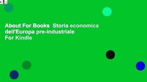 About For Books  Storia economica dell'Europa pre-industriale  For Kindle