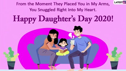 National Daughter's Day 2020 Wishes, Images and Messages to Celebrate Your Girl Child