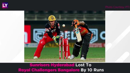 Hyderabad vs Bangalore IPL 2020: 3 Reasons Why Hyderabad Lost To Bangalore