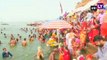 Nirjala Ekadashi: Devotees take holy dip in river Ganga in Varanasi, Uttar Pradesh