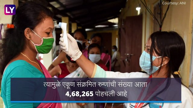 Maharashtra Coronavirus :महाराष्ट्रात एका दिवसात 10 हजार रुग्णांची वाढ; रुग्णांची संख्या 4,68,265 वर