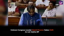 Shashi Tharoor Takes Oath As Lok Sabha MP