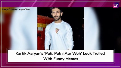Kartik Aaryan's 'Pati, Patni Aur Woh' Look Trolled With Funny Memes