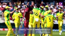 Australia vs West Indies Stat Highlights: AUS Beat WI by 15 Runs in CWC 2019 Match 10