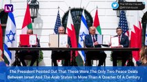 Abraham Accord Signed: Israel, UAE & Bahrain Sign Peace Agreement At The White House; Host Donald Trump Says, ‘Dawn Of A New Middle East