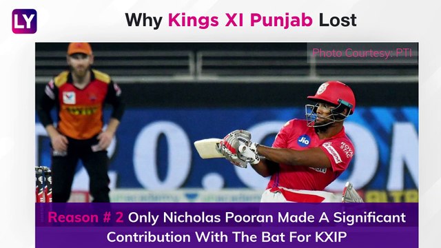 Hyderabad vs Punjab IPL 2020: 3 Reasons Why Punjab Lost to Hyderabad