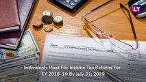 How to File Income Tax Returns Online Before the Last Day of Filing for FY 2018–19