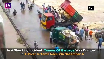 Tamil Nadu Shocker: Panchayat Workers Dump Waste In Water Body