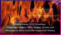 Happy Holika Dahan 2019 Greetings and Messages to Send Happy Holi Wishes to Everyone