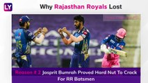 Mumbai vs Rajasthan IPL 2020: 3 Reasons Why Rajasthan Lost To Mumbai