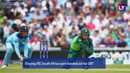 下载视频: England vs South Africa Stat Highlights: ENG Beat SA by 104 Runs in ICC Cricket World Cup 2019 Opener