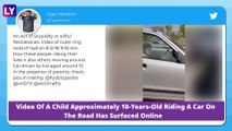 10 Year Old Boy Drives Car In Hyderabad With Parents Sitting At The Back, Police Fines Rs 2000