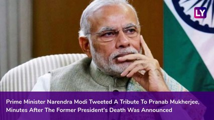 Pranab Mukherjee Dies: PM Modi Pays Tribute, Condolences Pour In From Congress Leaders