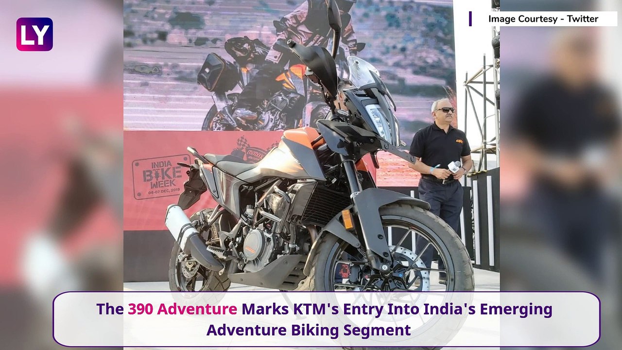 KTM 390 Adventure Motorcycle Showcased At India Bike Week 2019
