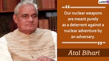 Atal Bihari Vajpayee Death Anniversary: Striking Quotes by Former Prime Minister