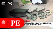 Capturaron infraganti a ladrón de celulares y laptops dentro de local de SJL | Primera Edición