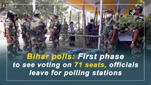 Bihar polls: First phase to see voting on 71 seats, officials leave for polling stations