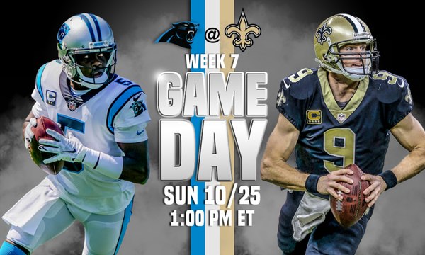 NFL 2020 Carolina Panthers vs New Orleans Saints Full Game Week 7