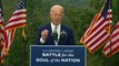 Democratic presidential nominee Joe Biden delivers remarks in Georgia