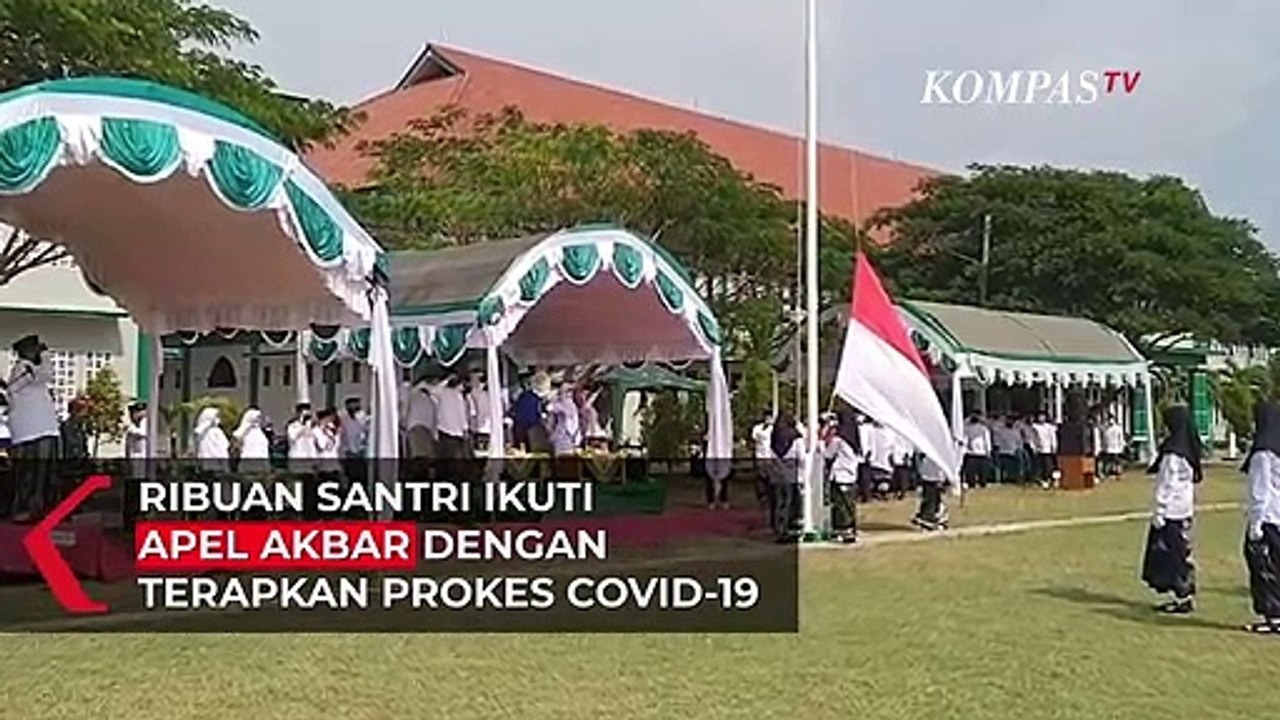 RIbuan Santri Ikuti Apel Peringati Hari Santri Nasional
