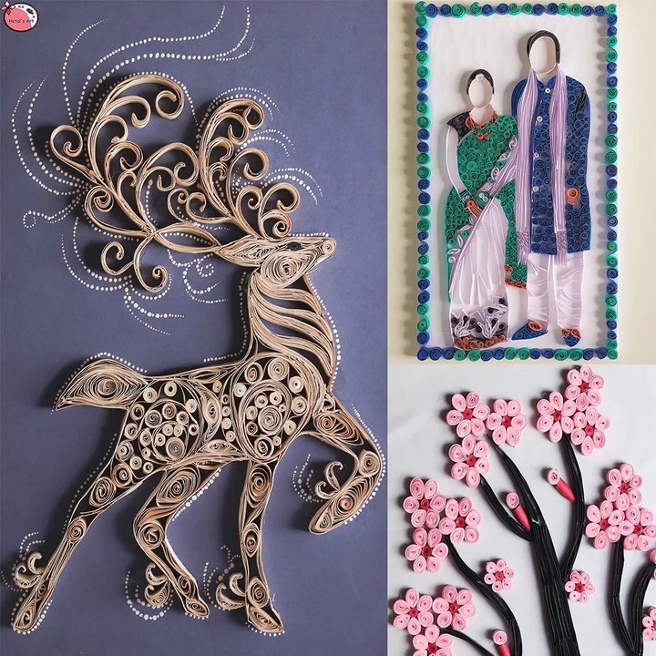 Beautiful!!.. DIY Room Decor || DIY Paper Craft Projects - DIY Wall Frame