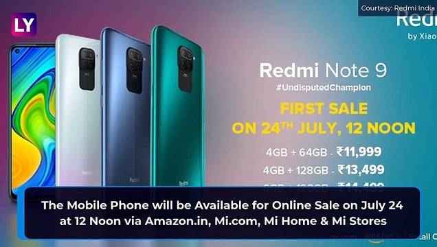 Redmi Note 9 With A 48MP Quad Rear Camera Setup Launched In India; Check Prices, Variants, Features & Specifications