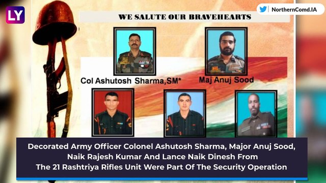Handwara Encounter: Colonel Ashutosh Sharma, Major Anuj Sood Among Five Indian Forces Personnel Martyred In Terrorist Attack In Jammu & Kashmir