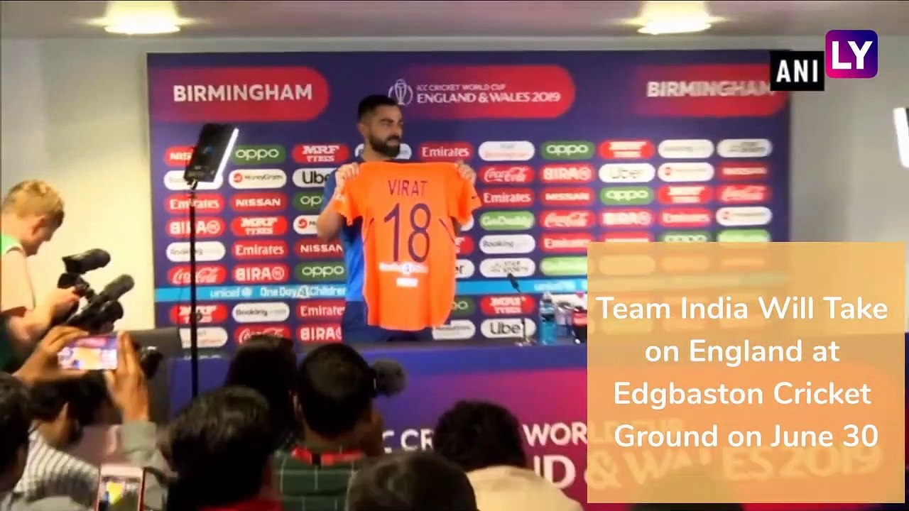 Indian Skipper Virat Kohli Launches Teams Orange & Blue Jersey