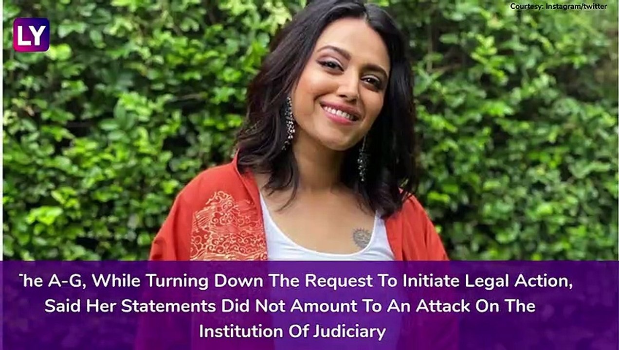 Swara Bhasker In Contempt? Attorney General KK Venugopal Refuses To Prosecute Actress