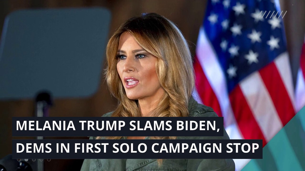 Melania Trump slams Biden, Dems in first solo campaign stop, and other top stories in politics from October 28, 2020.