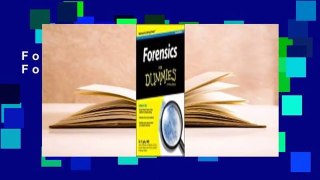 Forensics for Dummies  For Kindle