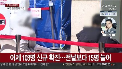 확진자 다시 100명대…골프모임·가족·직장 감염