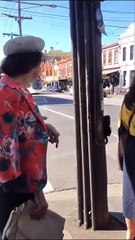 Racist Karen loses her mind at others both speaking English