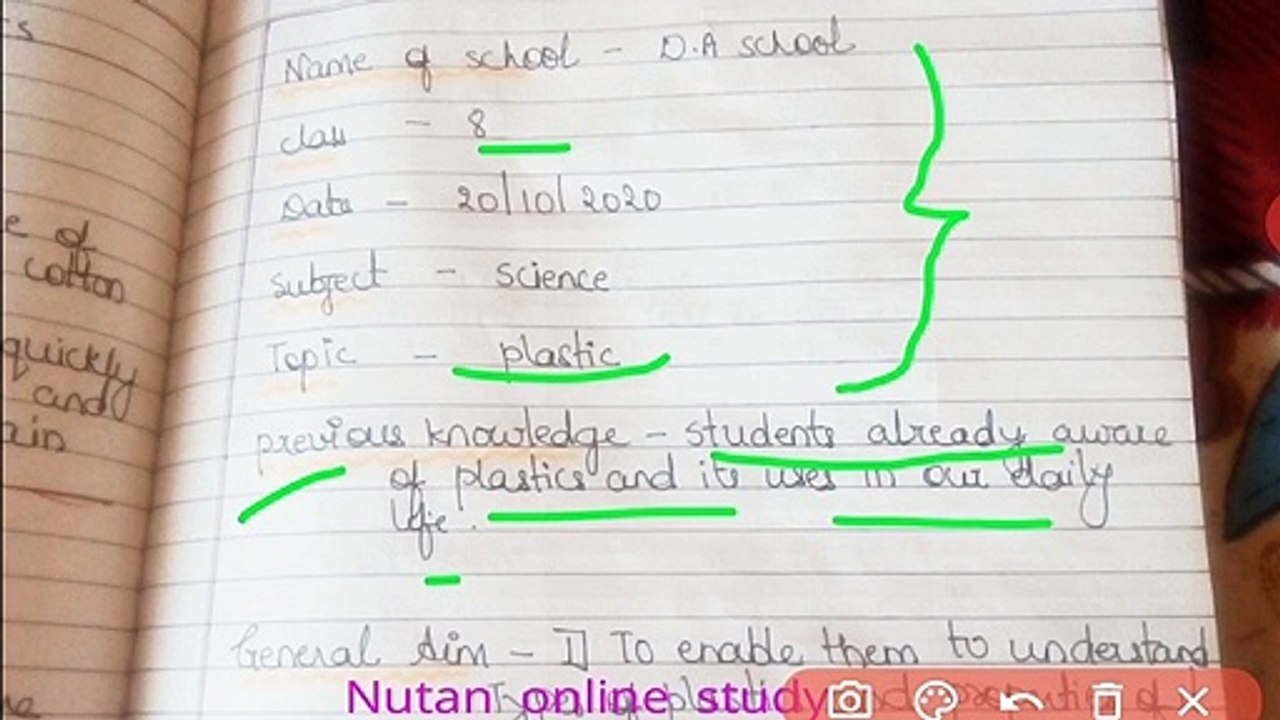 Science lesson plan - lesson plan - plastic - how to make lesson plan -  evs les_HD