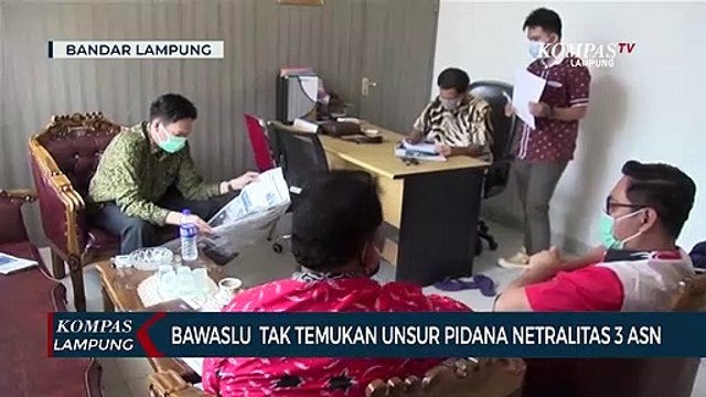 Bawaslu Tak Temukan Unsur Pidana Netralitas 3 ASN
