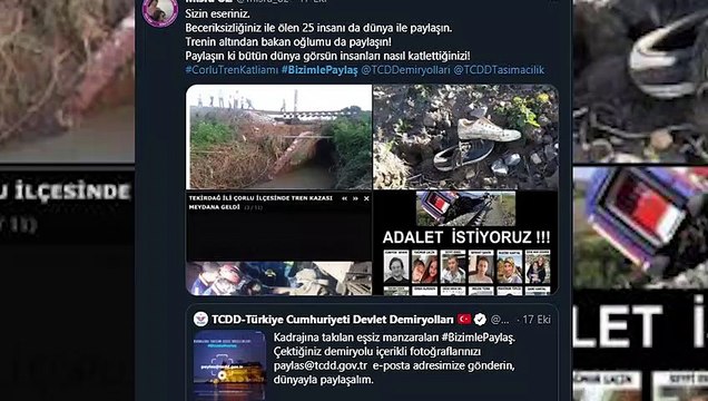 TCDD'nin fotoğraf kampanyasına Çorlu tren faciasında yakınlarını kaybedenlerden tepki: Paylaşın ki dünya görsün insanları nasıl katlettiğinizi!