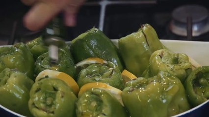 Zeytinyağlı Biber Dolması tarifi