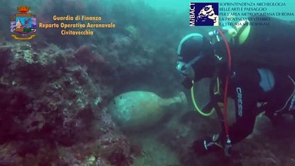 Ritrovata un'anfora Greco-Romana sui fondali di Civitavecchia (28.10.20) (1)