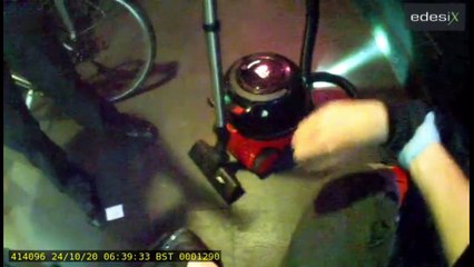 Sleepy burglar caught dozing next to cheesecake