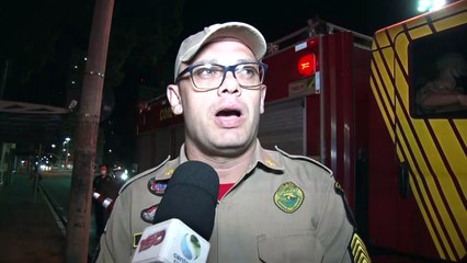 Balão provoca incêndio no Centro de Curitiba; Bombeiros agem rápido