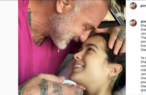 Gianluca Vacchi y Sharon Fonseca han llamado a su hija Blu Jerusalema