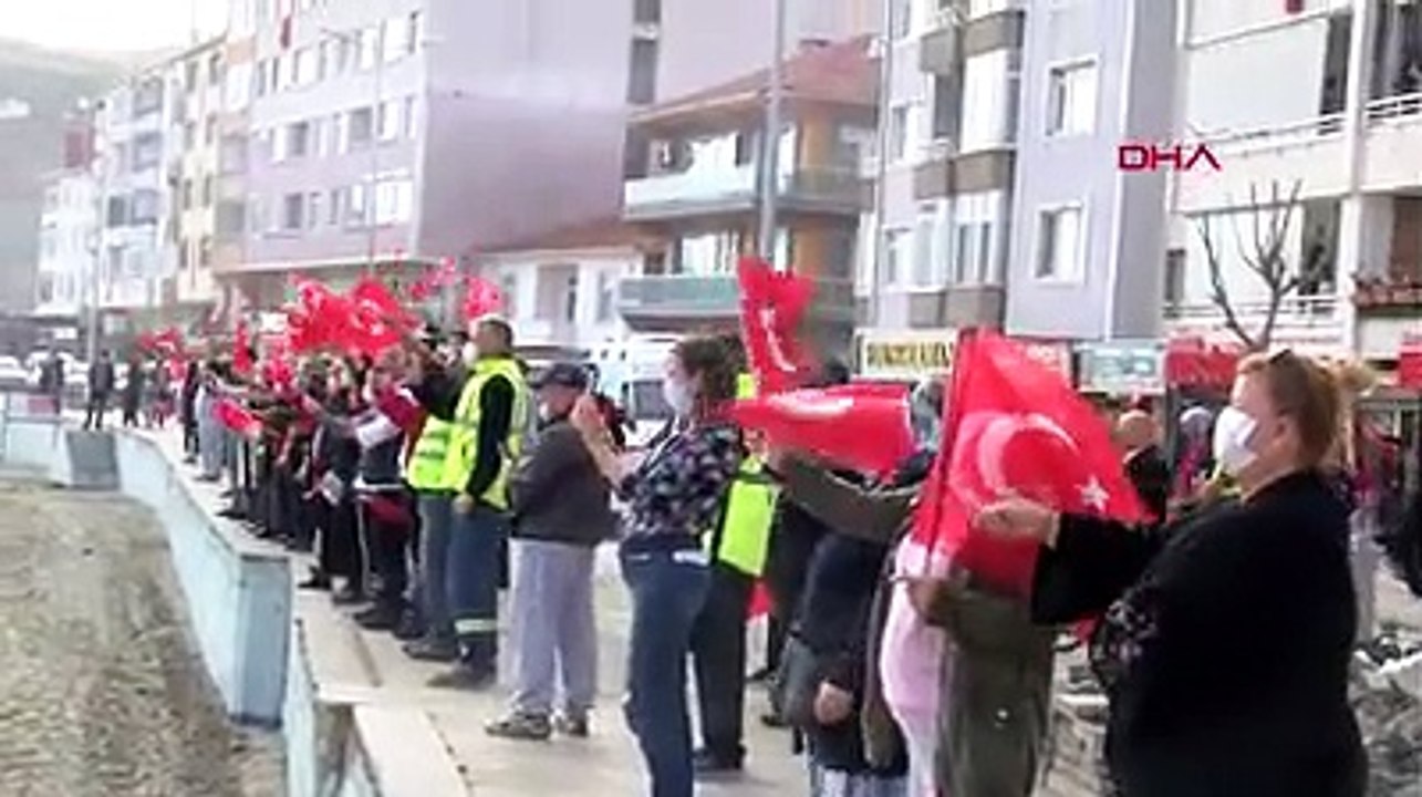 Tekirdağ'da, Cumhuriyet Bayramı'na denizde coşkulu kutlama