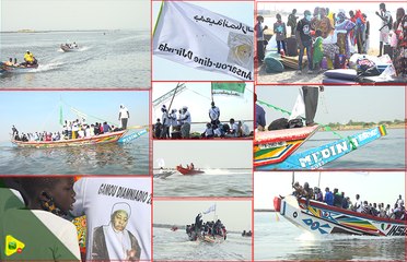 Gamou Médina Baye: par pirogue des milliers de disciples rallient la cité.