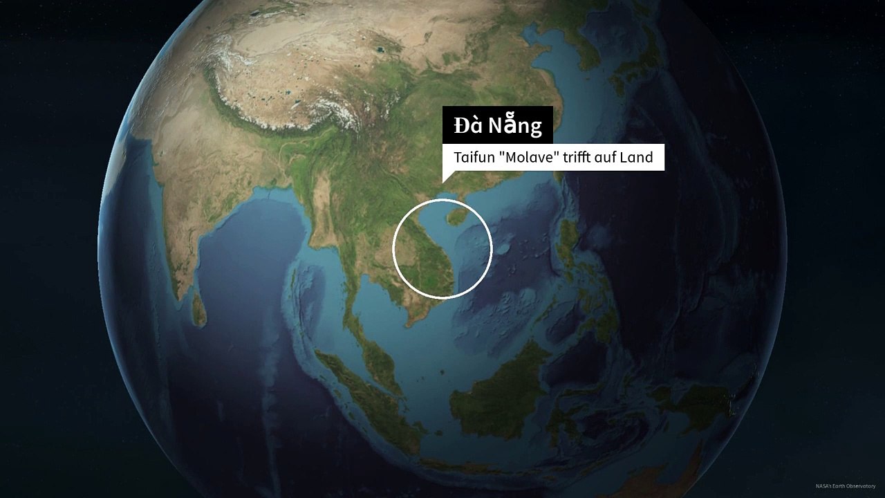 Mindestens zwei Tote durch Taifun 'Molave' in Vietnam