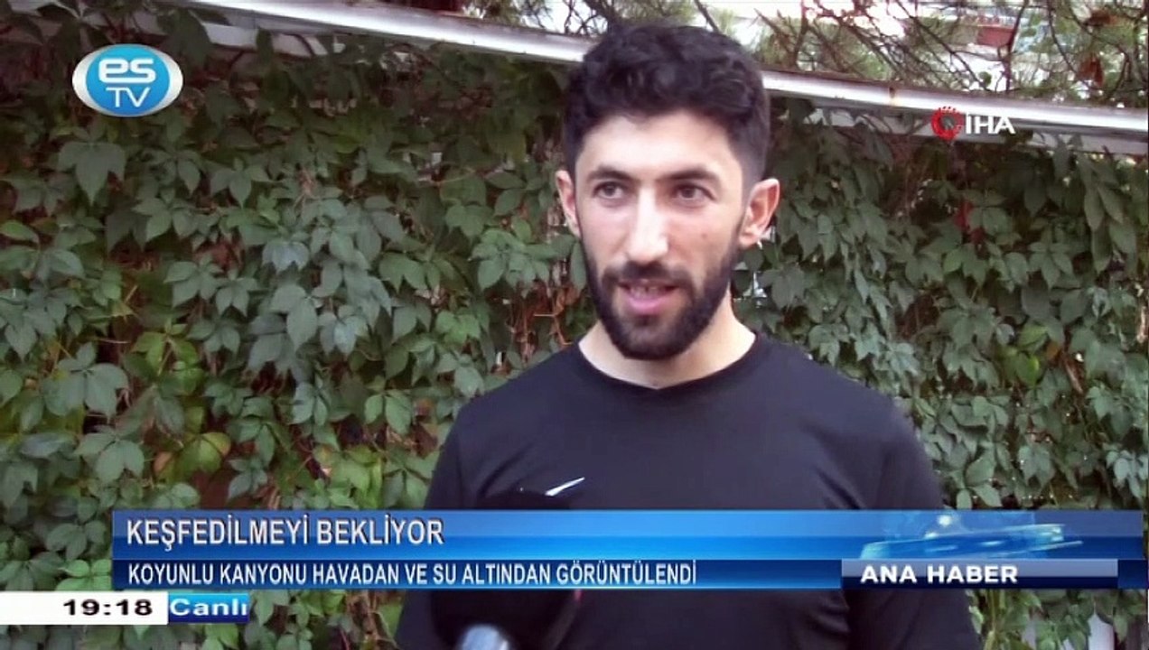 Koyunlu kanyonu havadan ve su altından görüntülendi