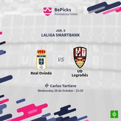 Jornada 9 LIga Smartbank 2020/2021 Real Oviedo vs UD Logroñés  Lols Numeros: