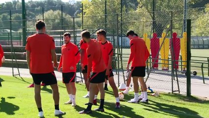 Roma, la rifinitura prima del CSKA Sofia (28/10/2020)