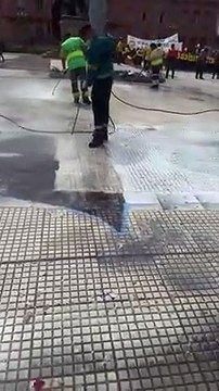 Larreta manda a borrar el mural de Néstor Kirchner en Plaza de Mayo